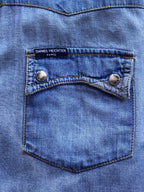 Daniel Hechter Blue Slim Fit Denim Shirt — detail