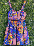ANA Multicolour Abstract Print Fit-and-Flare Dress — front