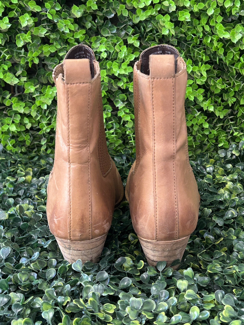 Woolworths Tan Leather Chelsea Ankle Boots — back