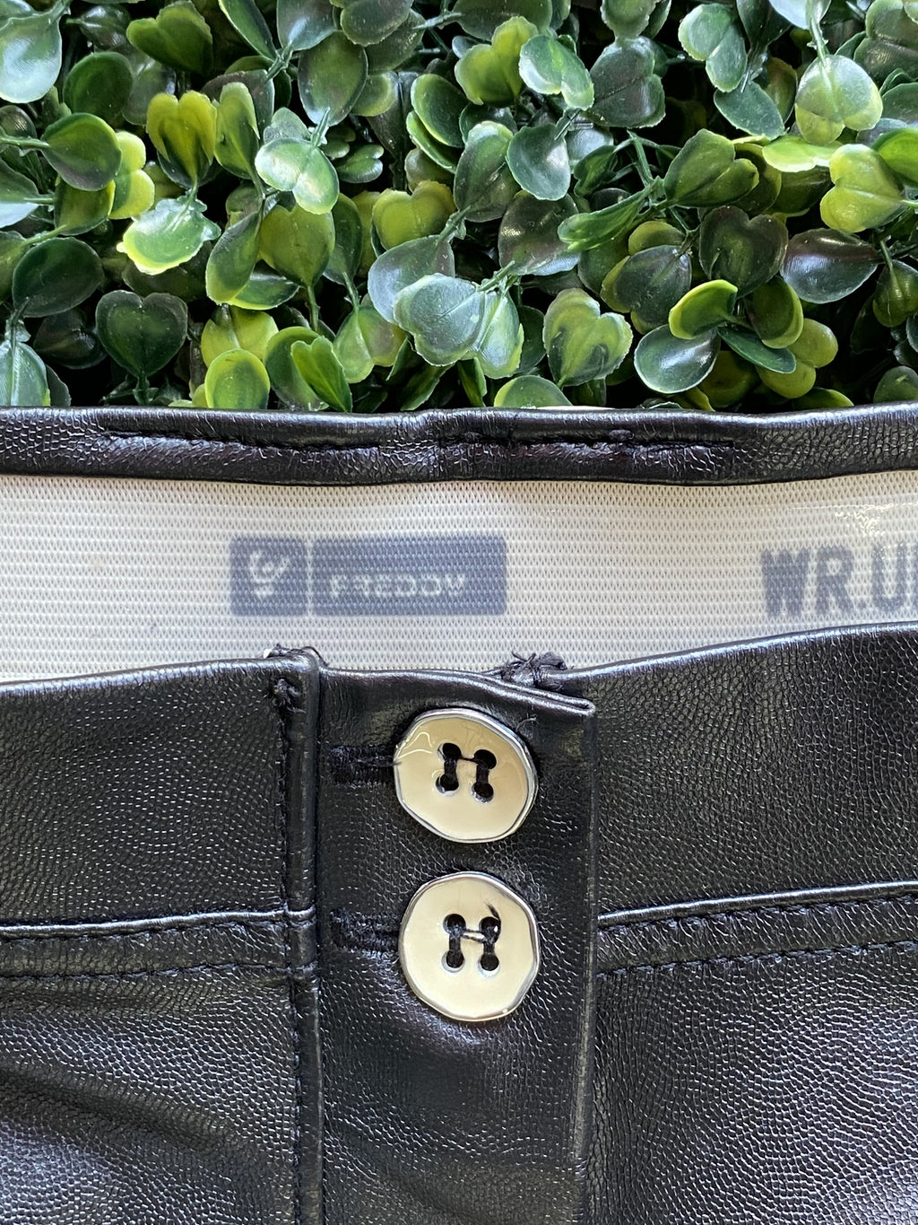 Freddy WR.UP Black Coated Skinny Pants with Ankle Zips — brand