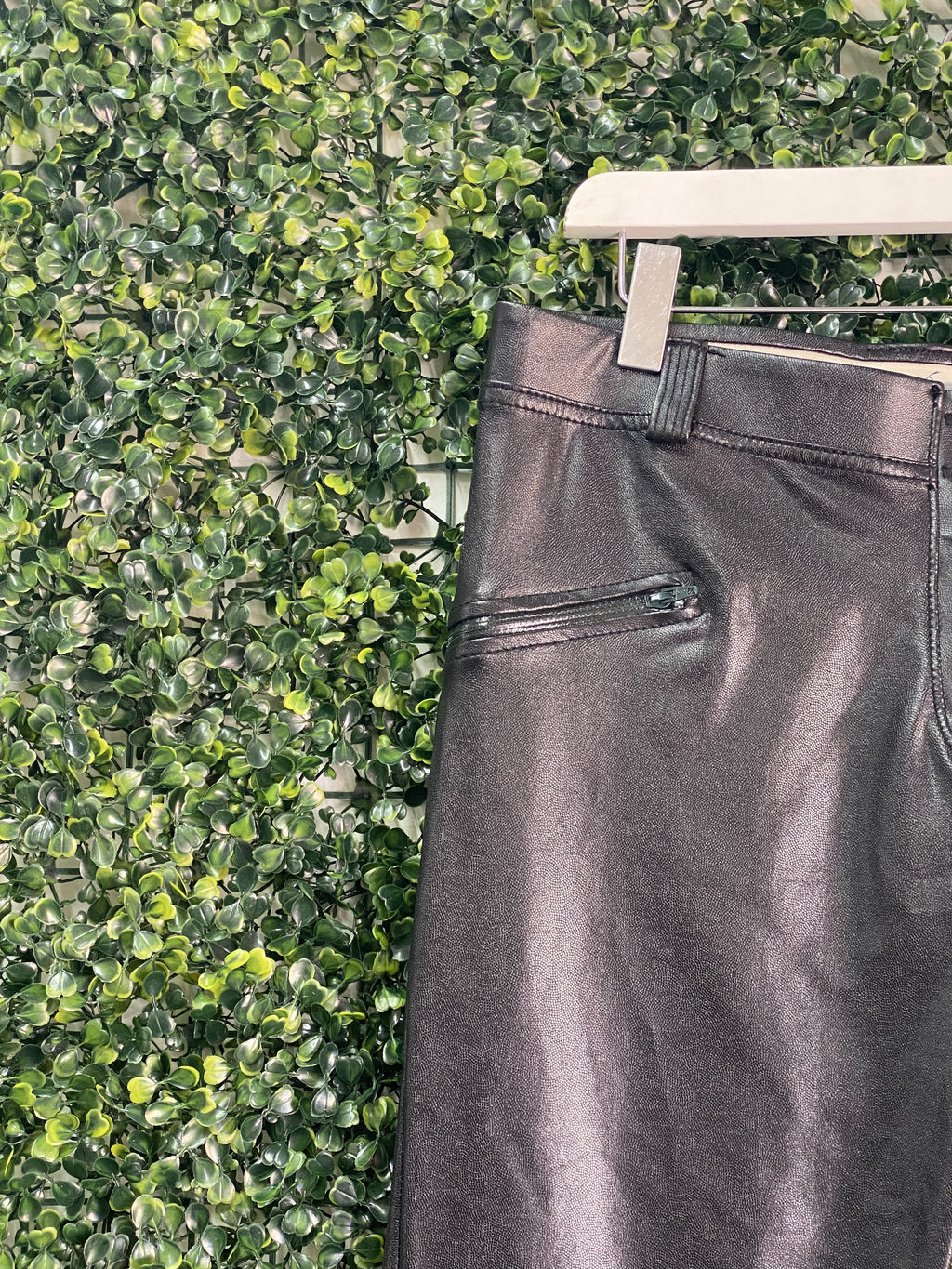 Freddy WR.UP Black Coated Skinny Pants with Ankle Zips — detail