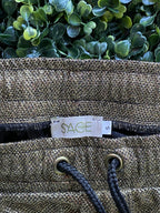 SAGE Metallic Bronze Drawstring Jogger Pants — brand
