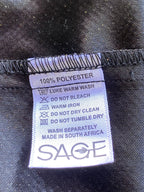 SAGE Metallic Bronze Drawstring Jogger Pants — care