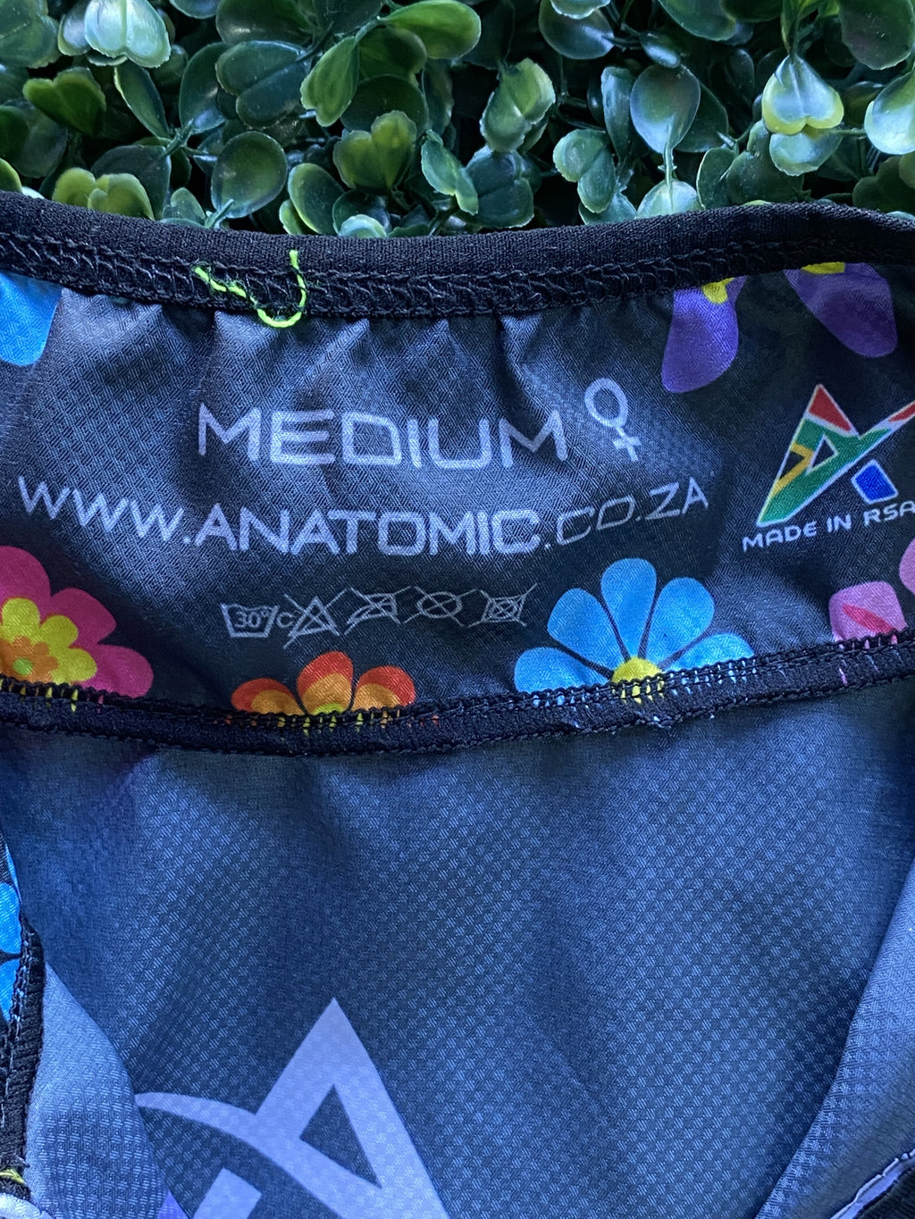 Anatomic Black Floral Cycling Jacket — brand