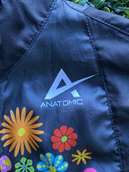 Anatomic Black Floral Cycling Jacket — detail