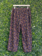 Edition Navy Paisley Cropped Pants — back