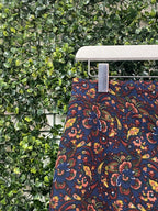 Edition Navy Paisley Cropped Pants — detail