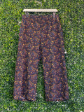Edition Navy Paisley Cropped Pants — front