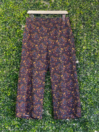 Edition Navy Paisley Cropped Pants — front