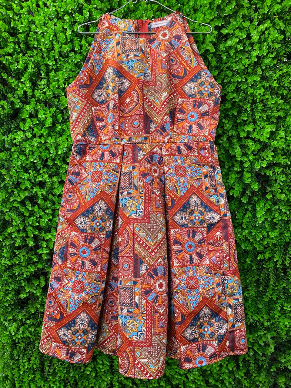 Geometric Print Dress