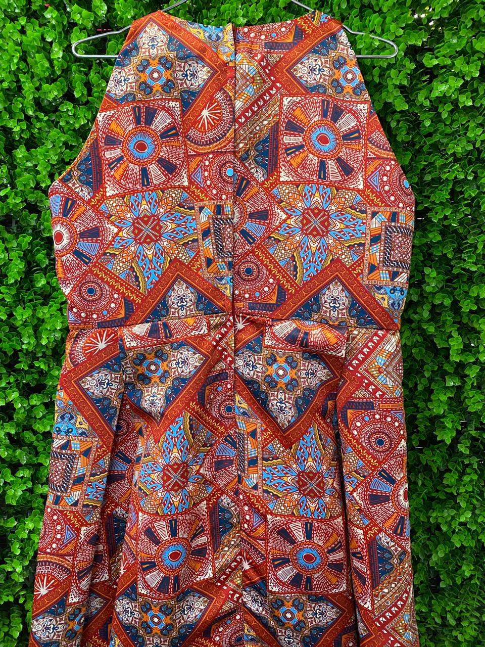Geometric Print Dress