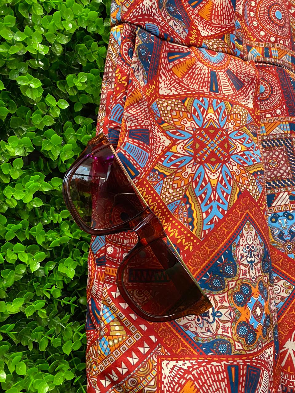 Geometric Print Dress