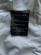Costes Taupe Suede-Feel Collarless Blazer — care
