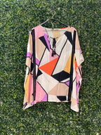 Studio.W Multicolour Geometric Tassel Kaftan Top — detail