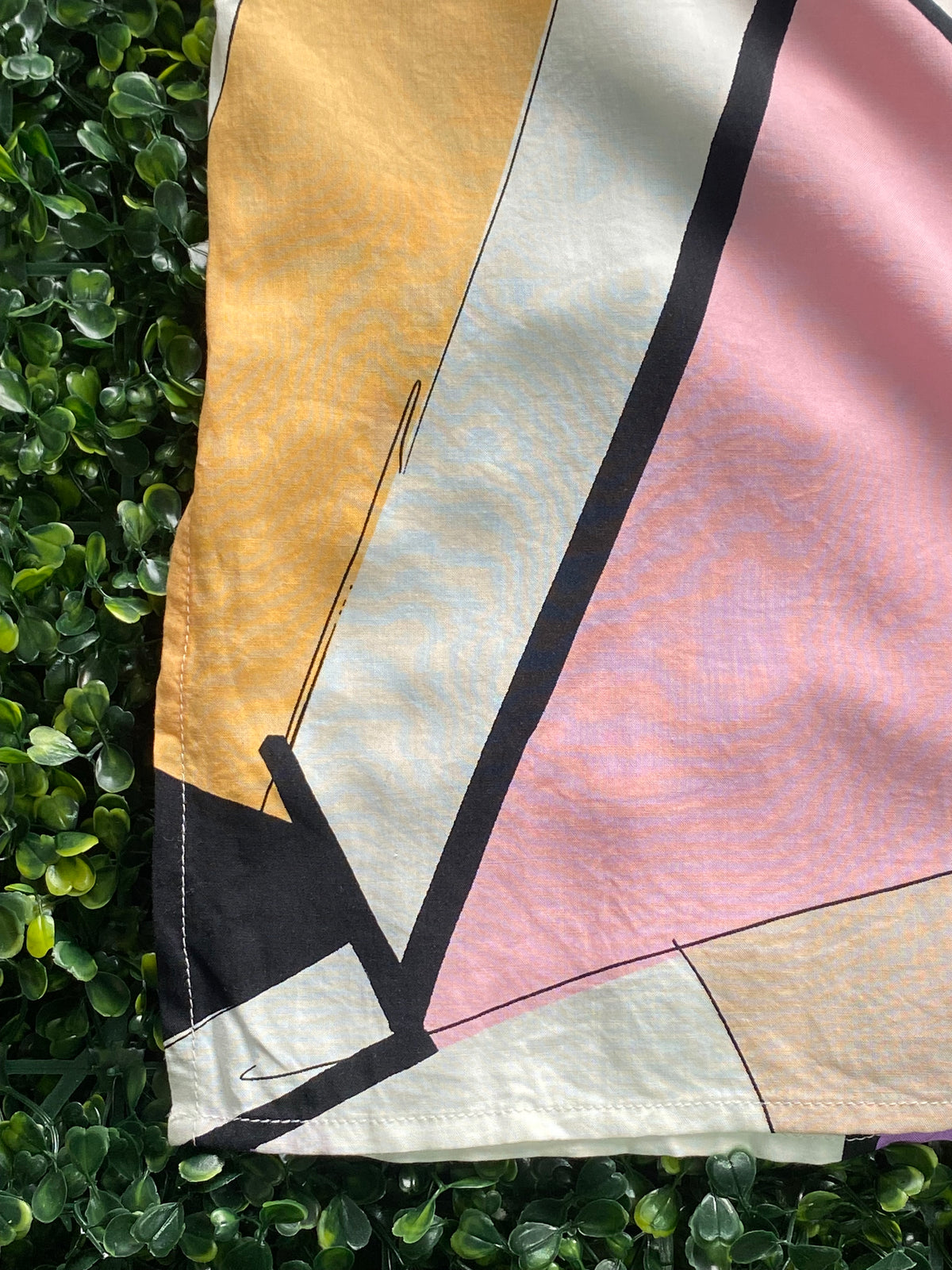 Studio.W Multicolour Geometric Tassel Kaftan Top — detail