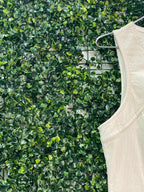Worldwide Wear Cream Cotton Utility Jumpsuit — detail