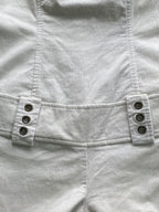 Worldwide Wear Cream Cotton Utility Jumpsuit — detail