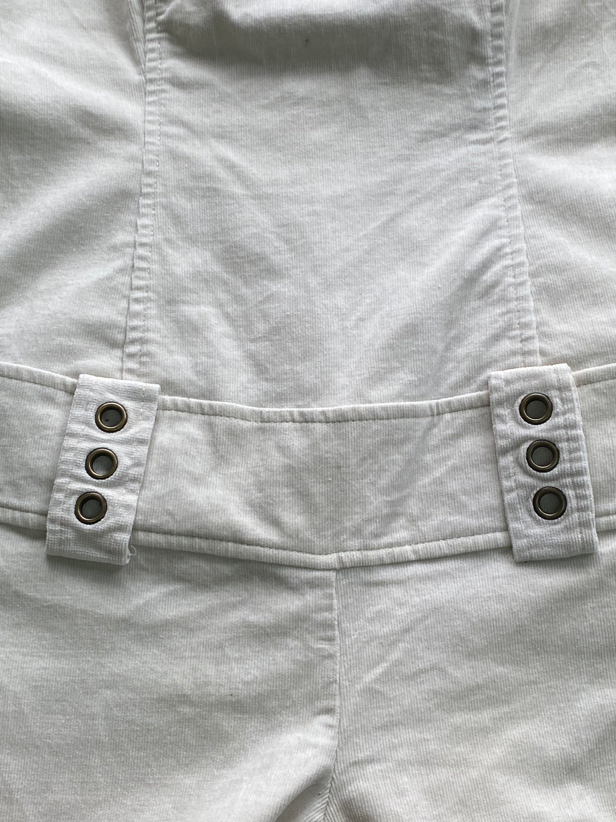 Worldwide Wear Cream Cotton Utility Jumpsuit — detail