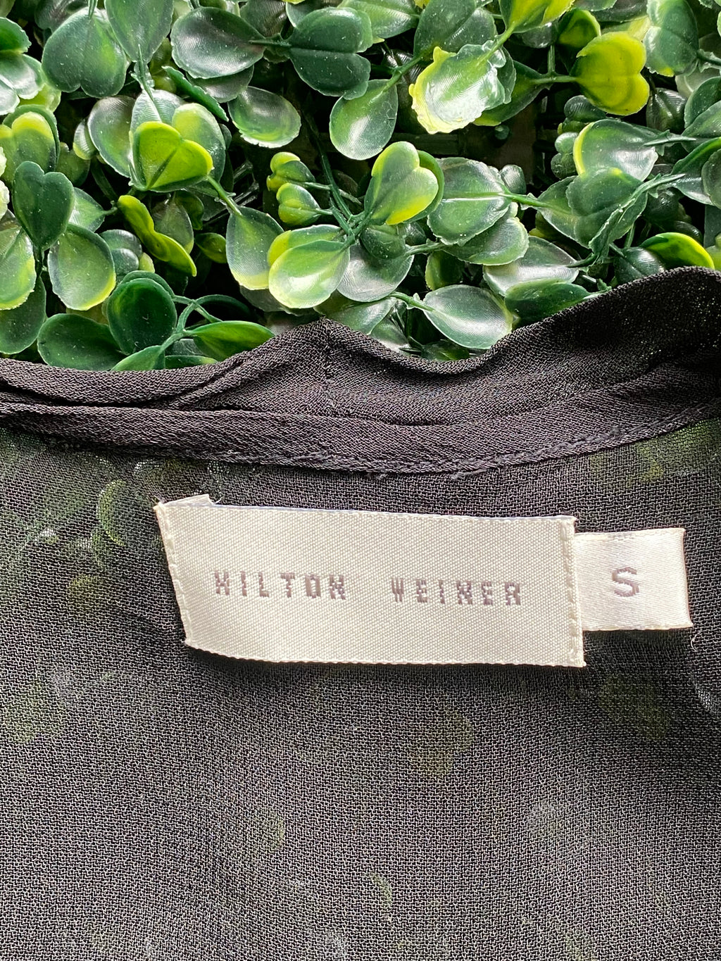 Milton Weiner Black Gathered Maxi Dress — brand