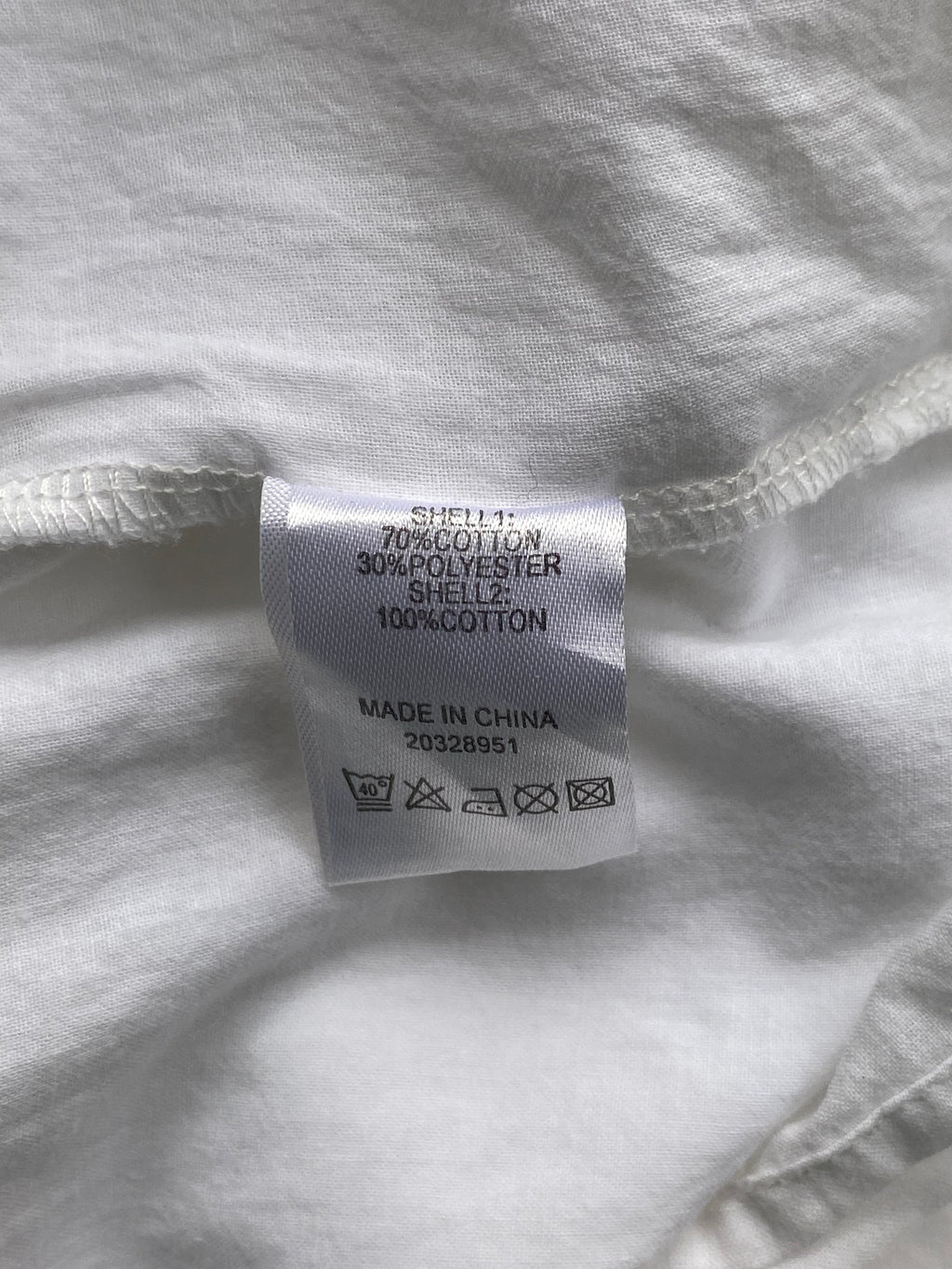 Queenspark White Embroidered Cotton Shift Dress — care