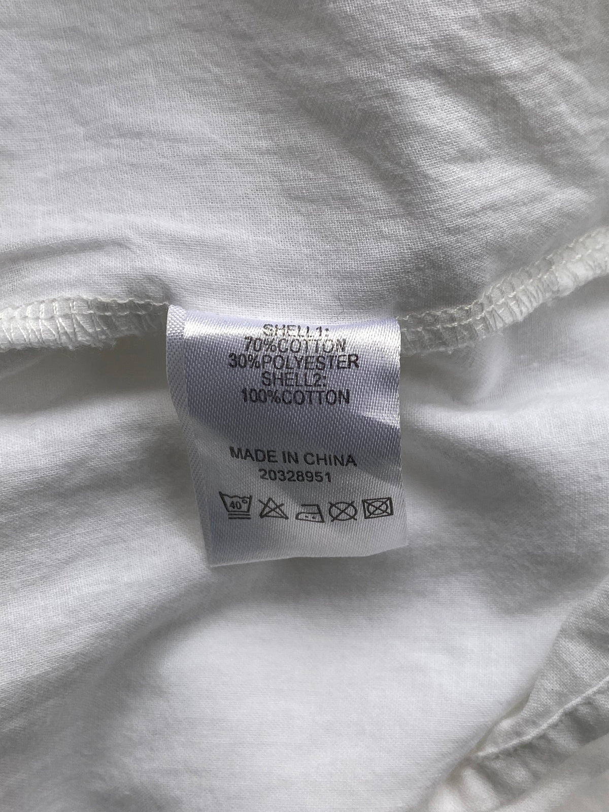 Queenspark White Embroidered Cotton Shift Dress — care