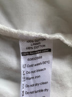 Foschini White Cotton Lace Sleeveless Top — care