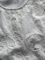 Foschini White Cotton Lace Sleeveless Top — detail