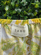 SABO Citrus Tropical Linen-Blend Camisole Top — brand