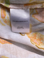 SABO Citrus Tropical Linen-Blend Camisole Top — care