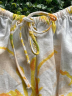 SABO Citrus Tropical Linen-Blend Camisole Top — detail