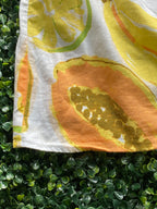 SABO Citrus Tropical Linen-Blend Camisole Top — detail
