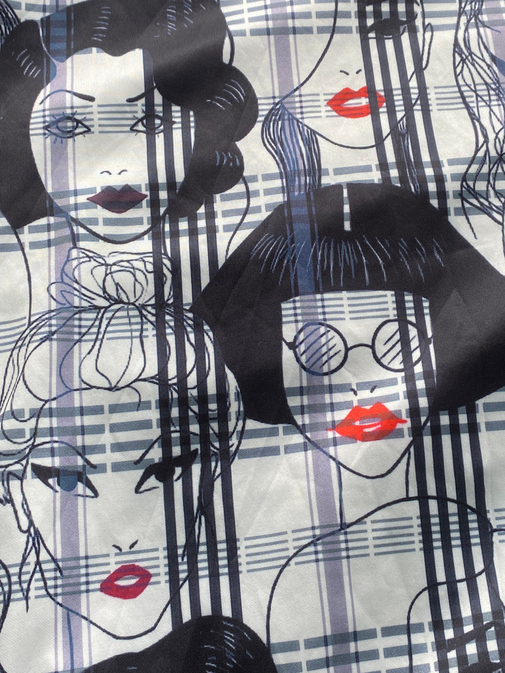 Rainbow Nation Face Print Oversized Shirt Dress — detail