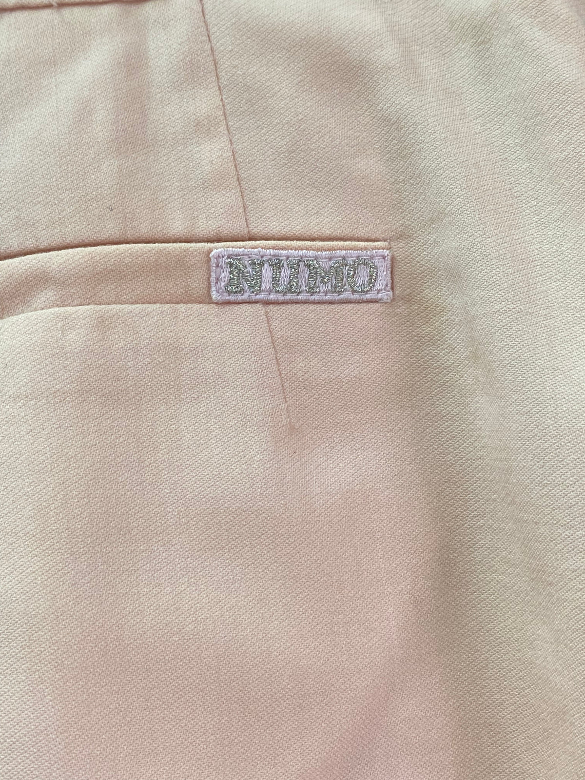 NUMO Blush Pink Cotton Tailored Shorts — brand