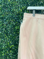 NUMO Blush Pink Cotton Tailored Shorts — detail