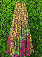 Vibrant Bloom Patchwork Dress