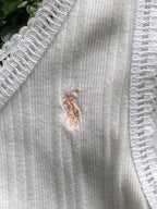 Ralph Lauren White Ribbed Cotton Embroidered Tank Top — detail