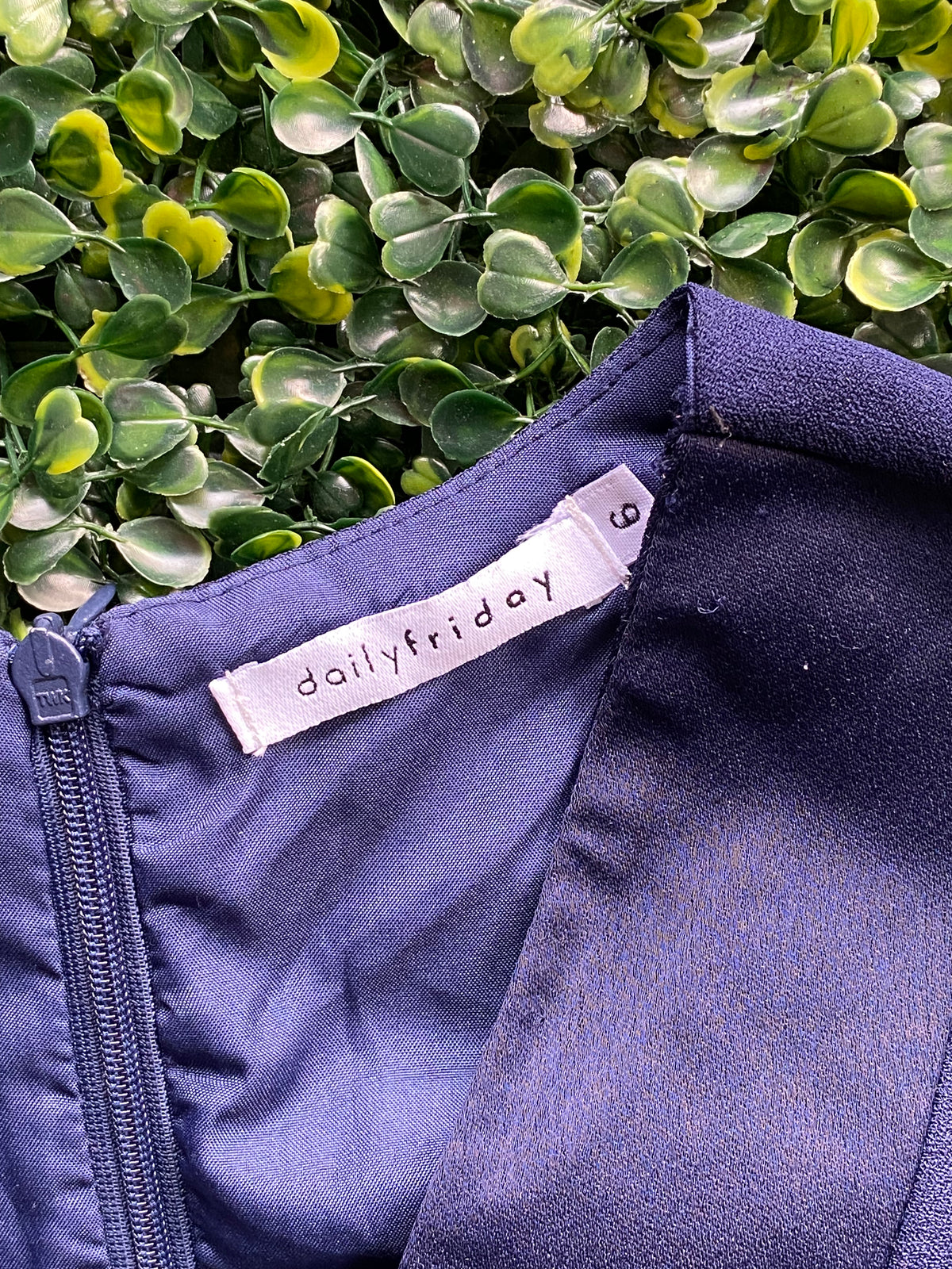 Dailyfriday Deep Navy Wrap-Front Tailored Jumpsuit — brand
