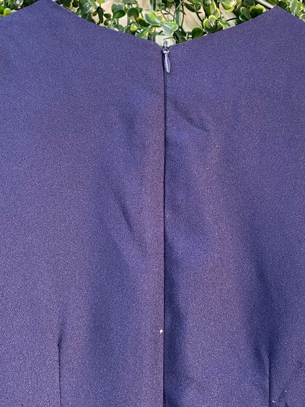 Dailyfriday Deep Navy Wrap-Front Tailored Jumpsuit — detail