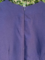Dailyfriday Deep Navy Wrap-Front Tailored Jumpsuit — detail
