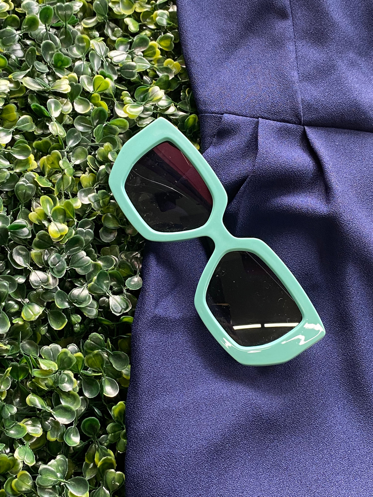 Dailyfriday Deep Navy Wrap-Front Tailored Jumpsuit — detail