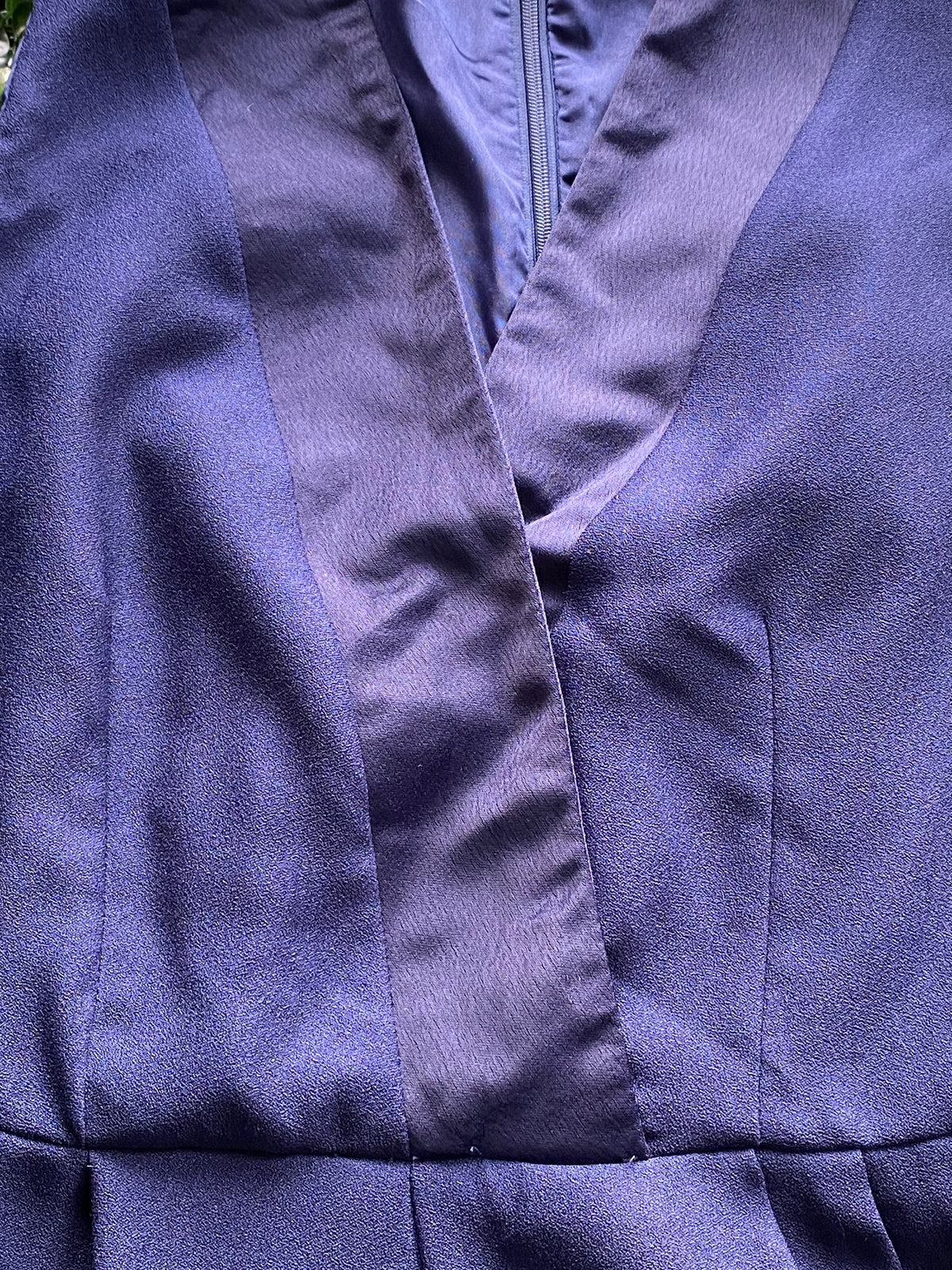 Dailyfriday Deep Navy Wrap-Front Tailored Jumpsuit — detail