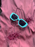 List Woman Burgundy Embroidered Longline Jacket — detail