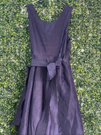 Truworths Glamour Deep Purple Wrap Midi Dress — back