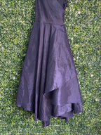 Truworths Glamour Deep Purple Wrap Midi Dress — detail