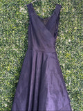 Truworths Glamour Deep Purple Wrap Midi Dress — front