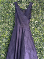 Truworths Glamour Deep Purple Wrap Midi Dress — front
