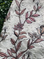 Forever New Ivory Floral Embroidered Lace Mini Dress — detail