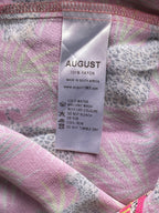 August Pink Leopard Palm Print Tunic — care