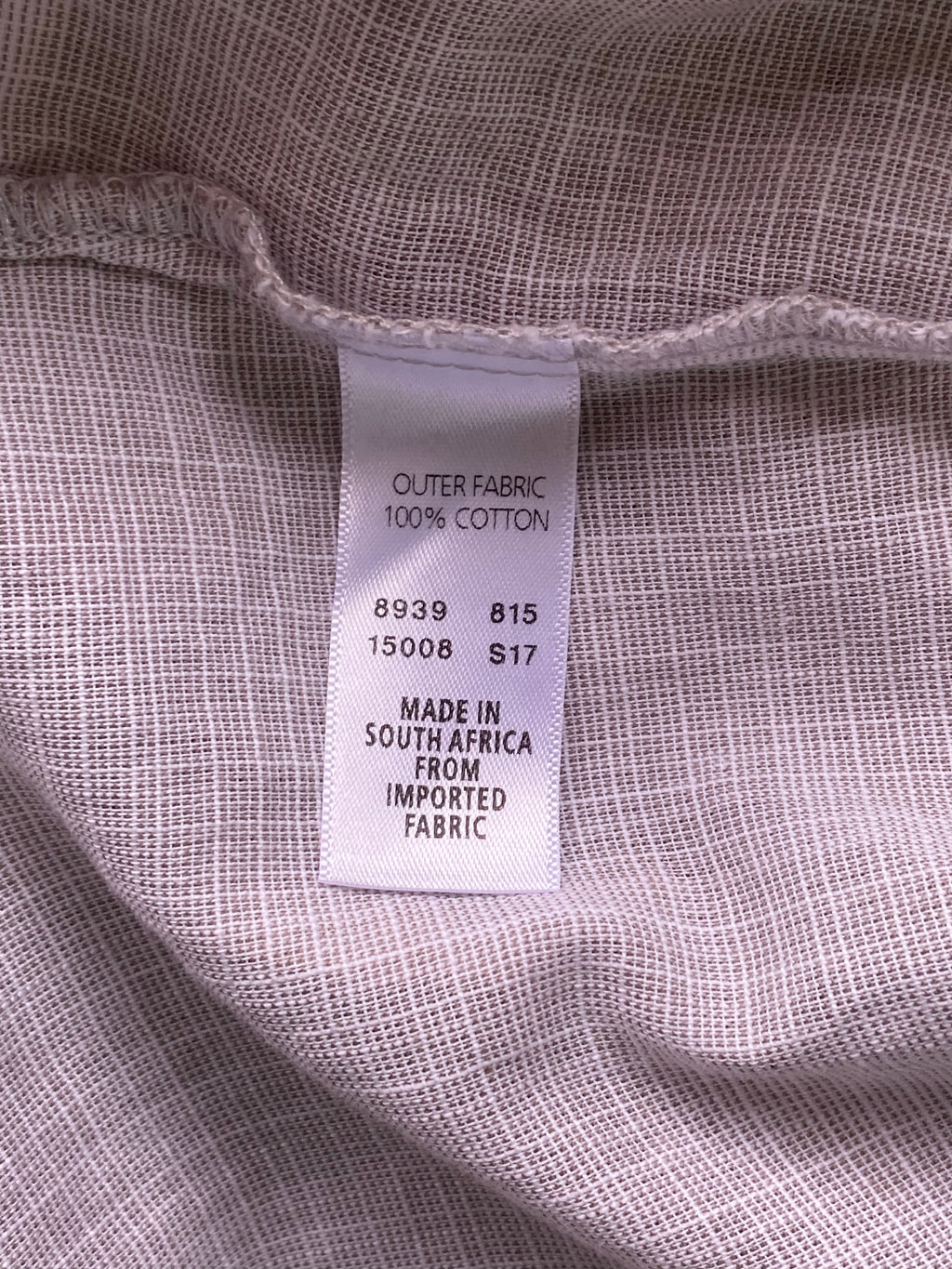 Earthaddict Natural Cotton Sleeveless Shirt Dress — care