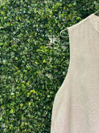 Earthaddict Natural Cotton Sleeveless Shirt Dress — detail